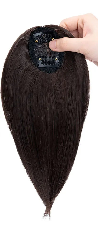 Natural Clip-In Middle Part Bangs | High-Temperature Fiber with Soft & Thick Texture
