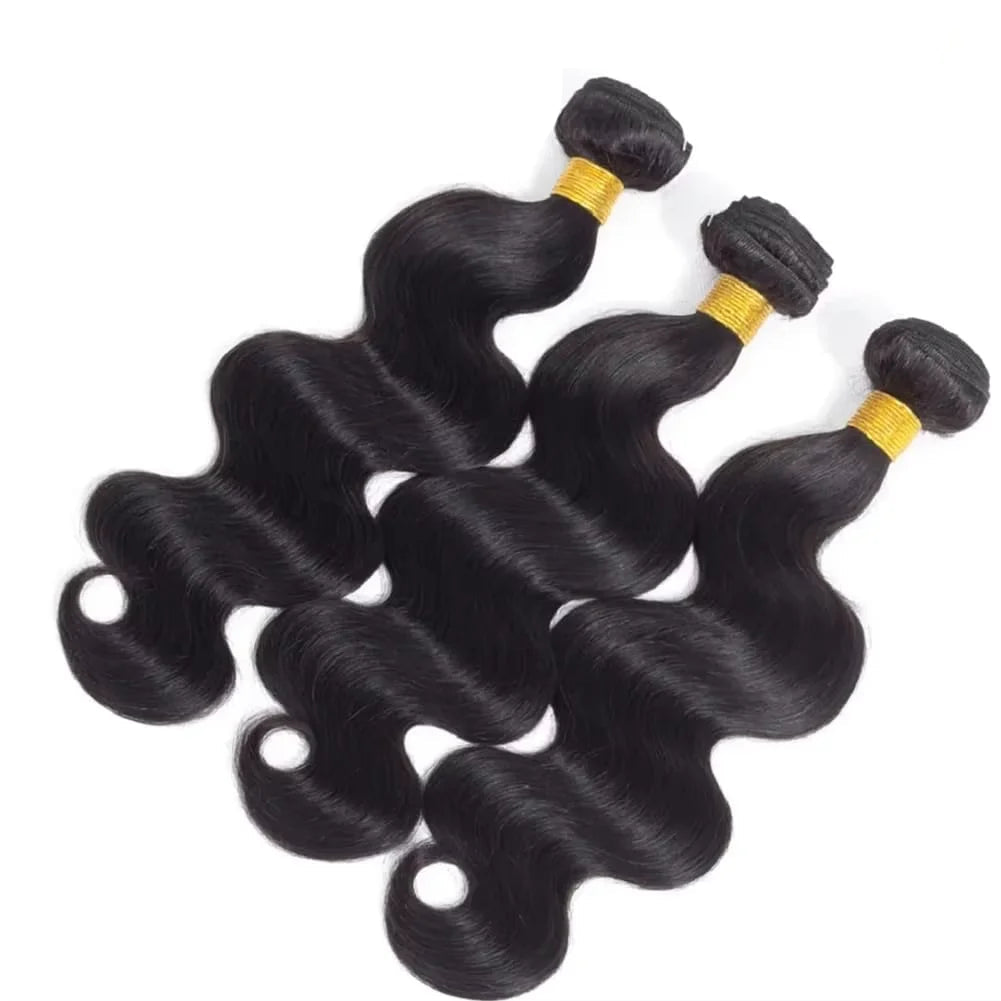 Virgin Body Wave Human Hair Extensions - 100% Natural & Dye-Friendly Weave