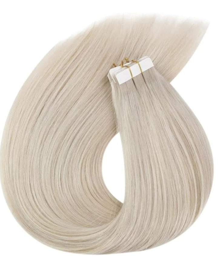VeSunny Tape In Hair Extensions – 100% Real Natural Human Hair, Seamless, Long-lasting, & Reusable for Salon Quality Look