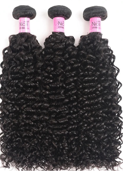 100% Unprocessed Curly Human Hair Bundles – Permed, Dyeable, Machine Double Weft Weaving