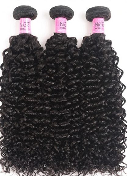 100% Unprocessed Curly Human Hair Bundles – Permed, Dyeable, Machine Double Weft Weaving