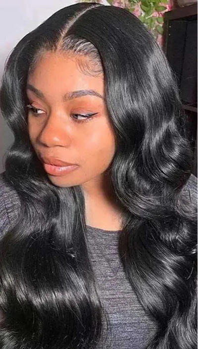 Long 26+ Inch Body Wave Lace Front Wig – 13x6 & 13x4 Swiss Lace Frontal, Transparent Lace, 100% Human Hair