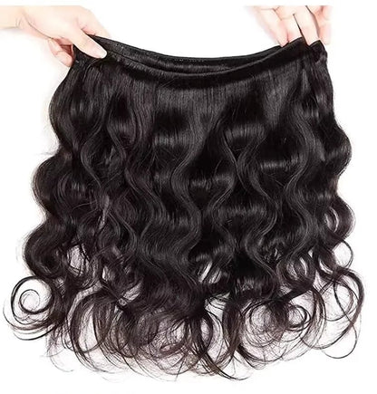 Virgin Body Wave Human Hair Extensions - 100% Natural & Dye-Friendly Weave