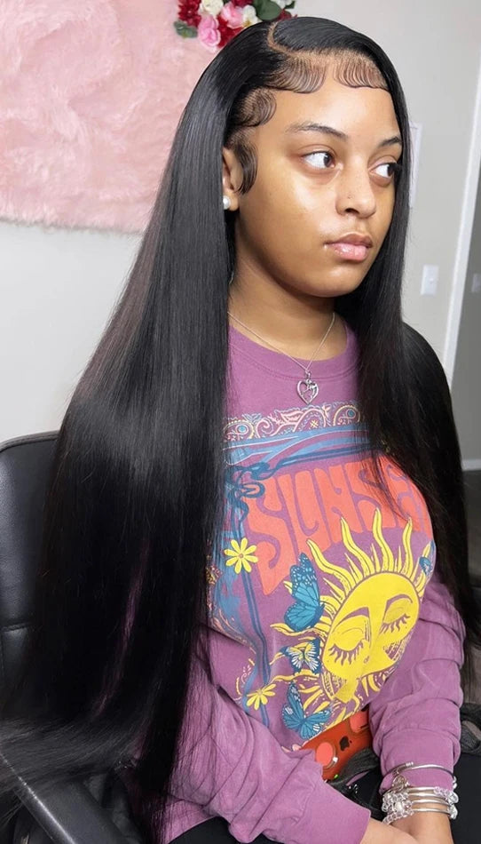 Melodie 12A 40-Inch Silky Bone Straight Human Hair Extensions - Double Weave Bundles, 1-4 Bundles