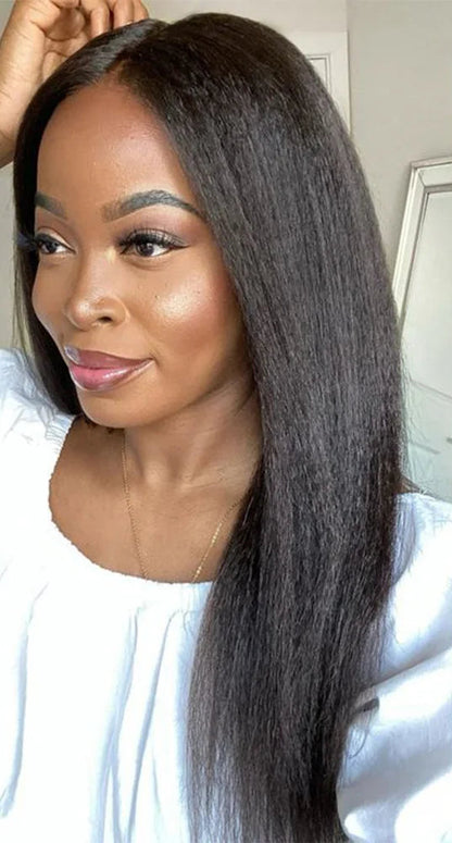 Light Yaki Straight Tape-In Hair Extensions | 100% Human Hair | Natural Black 1B# | 20pcs per Set