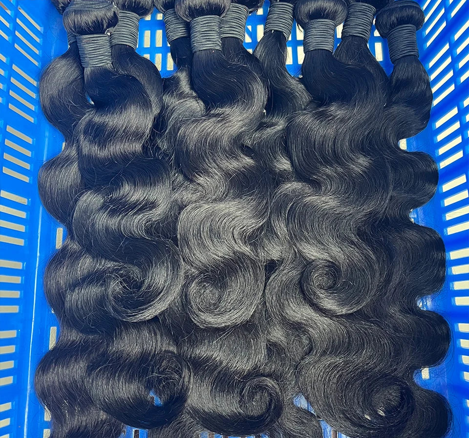 Lumiere Virgin Body Wave Human Hair Bundles - 100% Unprocessed Mongolian Hair, Double Weft, Wholesale Deals