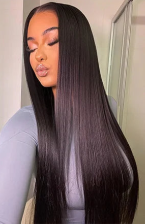 100% Raw Vietnamese Virgin Human Hair Bundles – Straight, 10-28 Inch, Double Drawn, Natural Black