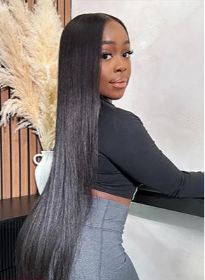 100% Raw Vietnamese Virgin Human Hair Bundles – Straight, 10-28 Inch, Double Drawn, Natural Black