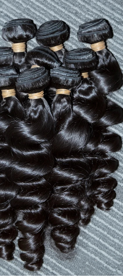 10A Loose Wave Virgin Human Hair Bundles - 100% Unprocessed, Natural Black, Can Be Dyed & Bleached, 12-34 Inch