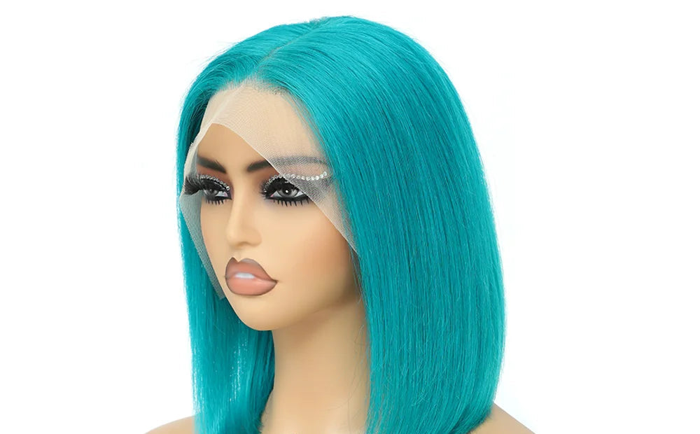Straight Bob Lace Front Wig – 13x4 Frontal, HD Transparent Lace, Restyle & Curlable, 100% Human Hair