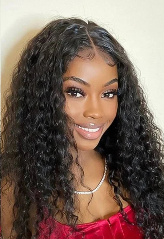Premium Deep Wave Human Hair Bundles – Machine Double Weft & Perm-Friendly