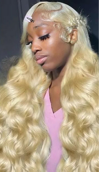 26-Inch Body Wave Lace Wig – Virgin Human Hair with Transparent Swiss Lace