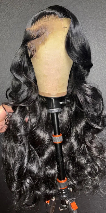 Long 26+ Inch Body Wave Lace Front Wig – 13x4 & 13x6 Transparent Swiss Lace, 100% Human Hair