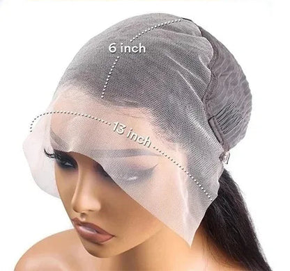 HD Lace Front Body Wave Human Hair Wig – 26"+ Long, 100% Virgin Human Hair, Pre-Plucked Natural Hairline, Transparent Swiss Lace