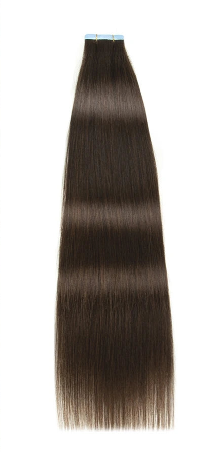 Tape-In Human Hair Extensions - 100% Natural Hair | Jet Black to Blonde & Piano Colors | Seamless & Lightweight