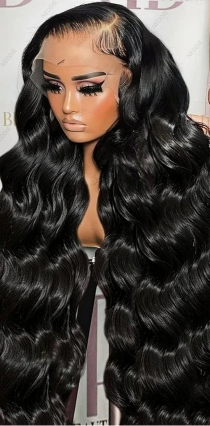 13x4 & 13x6 HD Lace Front Body Wave Human Hair Wig – Pre-Plucked Natural Hairline, 180%-200% Density, 26"+ Long, Premium Quality