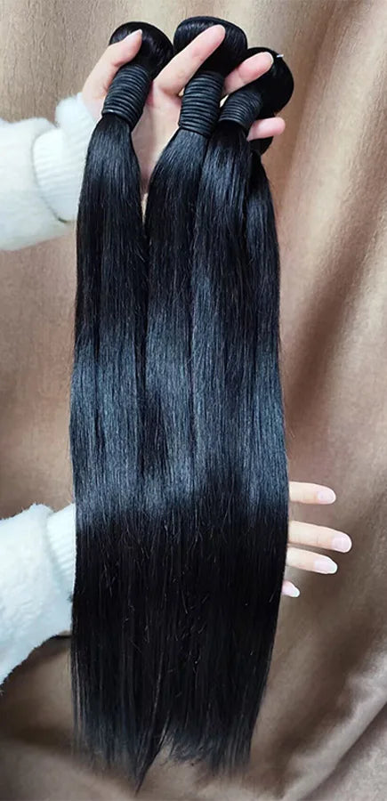 10A Straight Human Hair Bundles – 100% Virgin Hair Extensions (10-40 Inch)