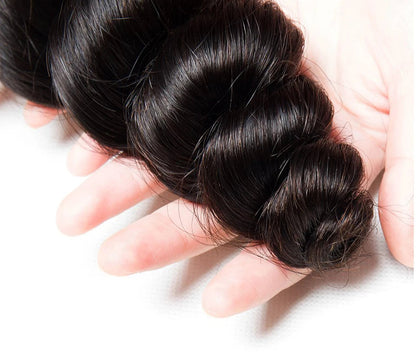 Premium Peruvian Loose Wave Hair Bundles – 100% Human Hair, Natural Color, Can Be Dyed & Permed, 8-32 Inches