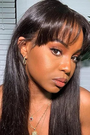 Straight Human Hair Wig – Premium Quality, Natural Look, Comfortable Fit