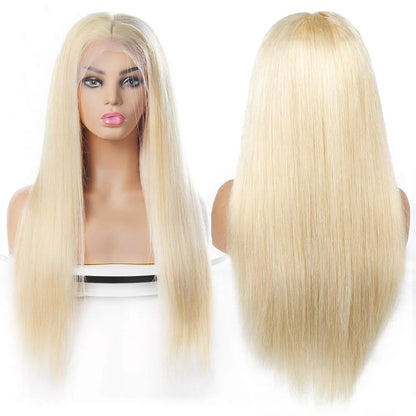Long Straight Lace Front Wig – Highlight Synthetic Heat-Resistant Wig for Black Women