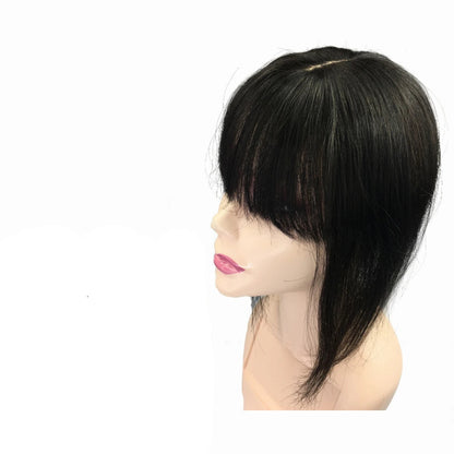 Invisible Human Hair Toppers for Women – 12-inch Thin Clip-in Wiglets for Mild Hair Loss & Grey Hair Coverage