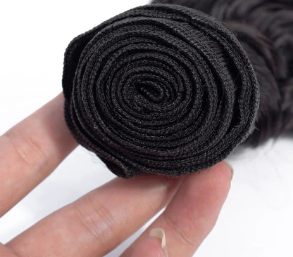 Kinky Straight Human Hair Weaving – Chemical-Free, Permable & Dark Color Dye-Friendly | Machine Double Weft