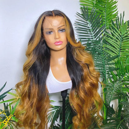 Long Wavy Synthetic Lace Wig for Black Women – Heat Resistant, Adjustable Fit, Natural Look