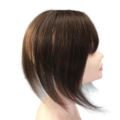 Invisible Human Hair Toppers for Women – 12-inch Thin Clip-in Wiglets for Mild Hair Loss & Grey Hair Coverage