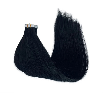 Virgin Straight Tape-In Hair Extensions | 100% Virgin Hair | Sleek, Soft & Reusable