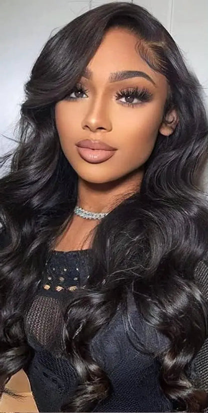 Short Body Wave 13x4/13x6 Lace Front Wig – 100% Hair, Pre-Plucked, Medium Brown Lace, 4-16 Inches