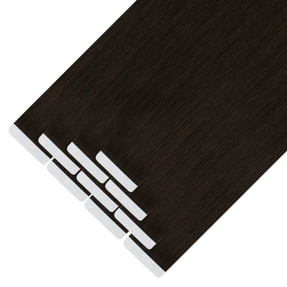 VeSunny Real Tape-In Hair Extensions | Seamless Skin Weft, Natural & Silky Straight, 12-24 Inch