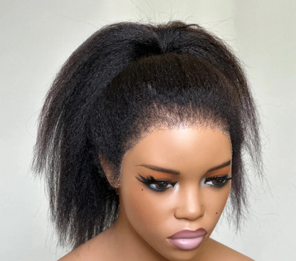 Peruvian Kinky Straight Lace Front Wig – 44 & 134 Frontal, Hair, Natural Texture, All Colors