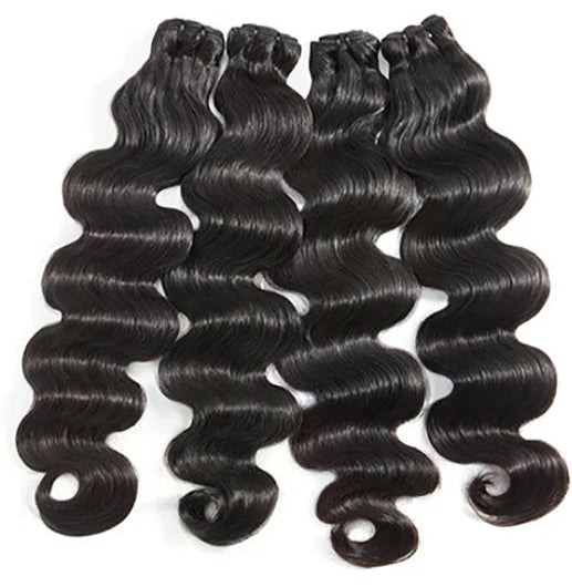 Peruvian Body Wave Human Hair Bundles - Virgin Hair, Double Weft, 100% Natural