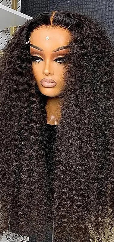 26+ Inch Deep Wave Virgin Brazilian Lace Wig – Transparent Swiss Lace, 13x6 & 13x4 Options