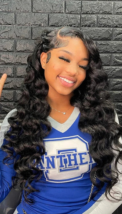 10A Loose Wave Virgin Human Hair Bundles - 100% Unprocessed, Natural Black, Can Be Dyed & Bleached, 12-34 Inch