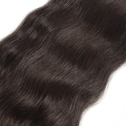 30-34 Inch Raw Virgin Straight Human Hair Bundles - 100% Natural Double Weft Extensions
