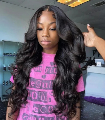 Premium Body Wave Human Hair Bundles with 13x4 Lace Frontal – 100%  Hair, Full Coverage, Natural Black