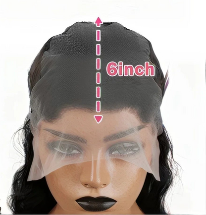 Deep Wave Lace Front Wig – 100% Human Hair, Pre-Plucked, 13x4/13x6 Lace Frontal, 10-14 Inch, Transparent Lace