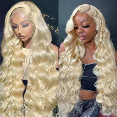 30 Inch 13x6 Body Wave Blonde 613 Hd Lace Frontal Wig 100% Human Hair Wigs 13x4 Transparent Lace Front Colored Wig