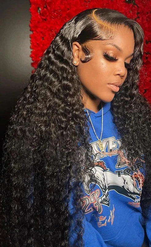 26-Inch Deep Wave Lace Front Wig – Transparent HD Lace, 13x4 & 13x6 Options
