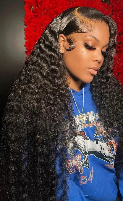 26-Inch Deep Wave Lace Front Wig – Transparent HD Lace, 13x4 & 13x6 Options