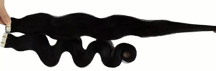 Virgin Body Wave Tape-In Human Hair Extensions | 100% Real Virgin Hair | Soft, Natural Look | Reusable & Long-Lasting
