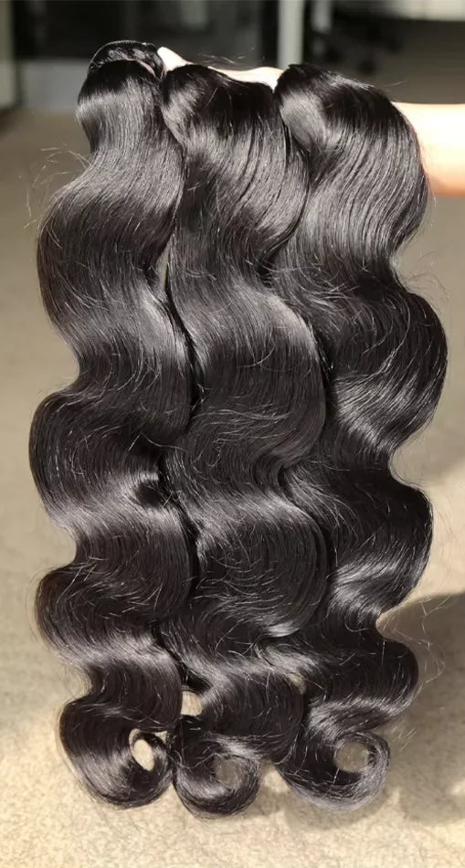 Premium Body Wave Human Hair Bundles with 13x4 Lace Frontal – 100%  Hair, Full Coverage, Natural Black