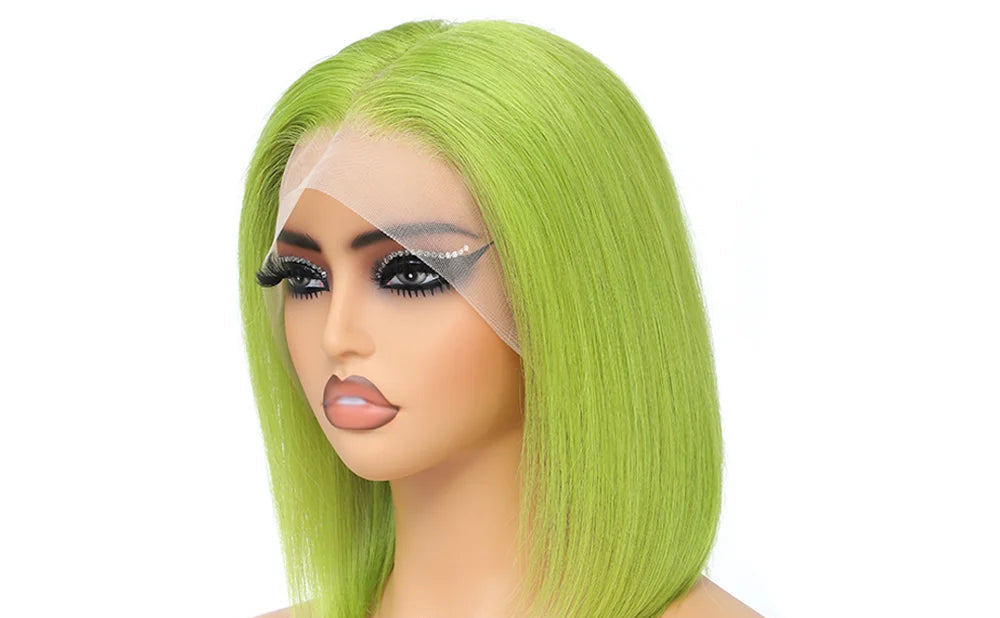 Straight Bob Lace Front Wig – 13x4 Frontal, HD Transparent Lace, Restyle & Curlable, 100% Human Hair