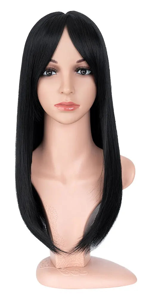 18-inch Synthetic Hair Topper – Soft Straight with 6x6 Lace Base & 4 Anti-Slip Clips for Instant Volume