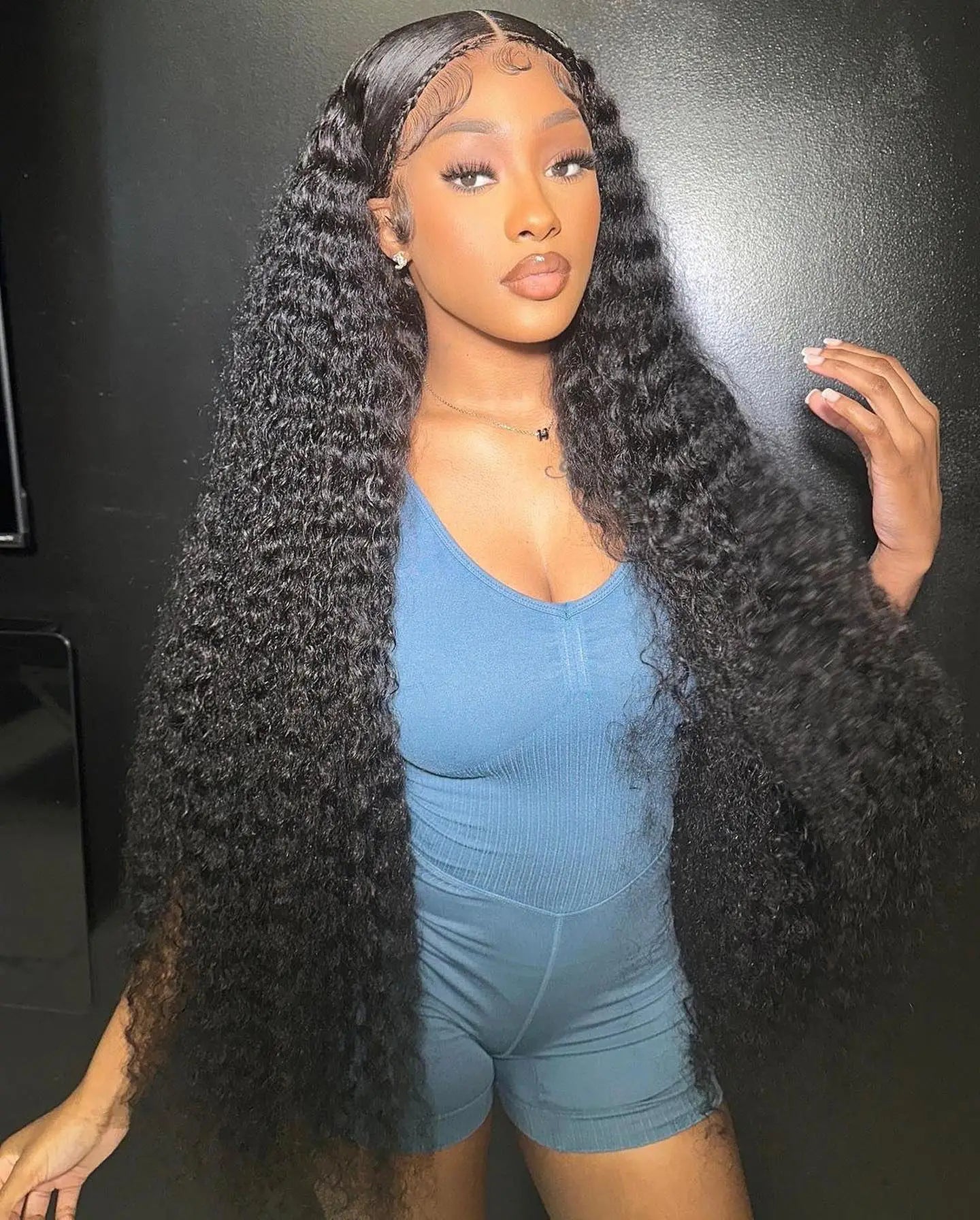 Long Deep Wave Lace Front Wig – 13x4 & 13x6 Transparent Lace Human Hair