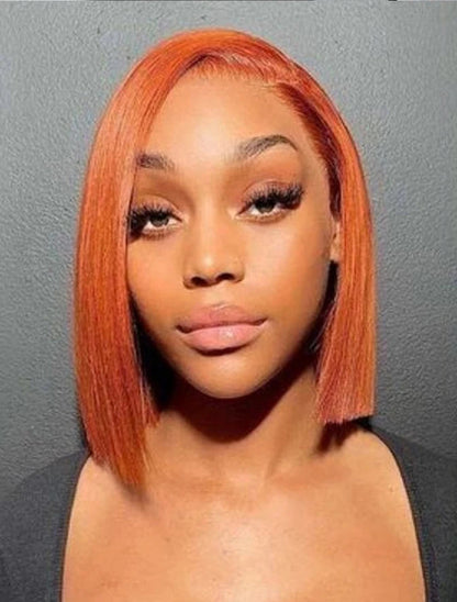 Short Straight Lace Front Wig – Hair, Transparent Swiss Lace