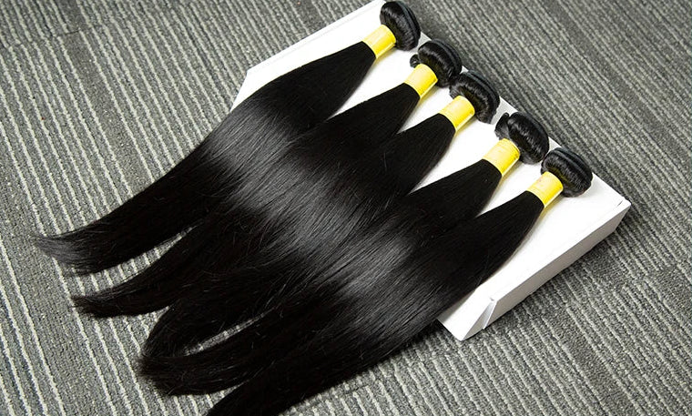 Melodie 12A 40-Inch Silky Bone Straight Human Hair Extensions - Double Weave Bundles, 1-4 Bundles