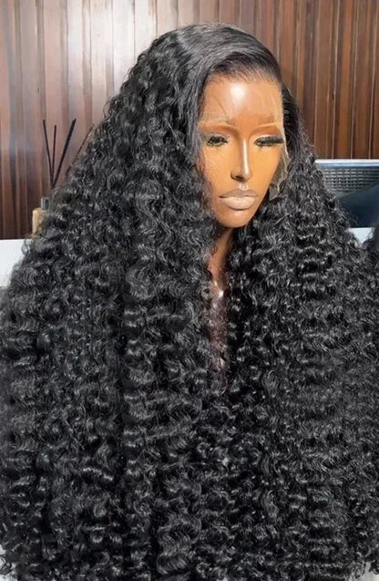 26-Inch Water Wave HD Lace Front Wig – Human Hair, Pre-Plucked, 13x6 & 13x4 Lace Options