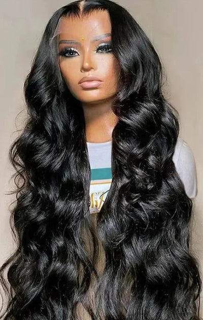 26+ Inch Body Wave Indian Human Hair Wig | Pre-Plucked HD Transparent Lace Front